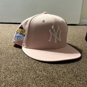 Pink New York Yankees Fitted Cap
